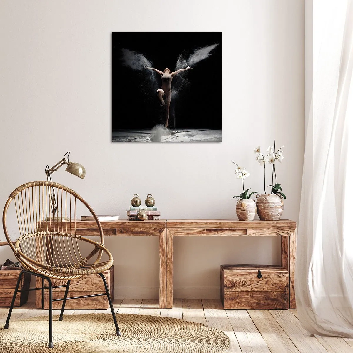 Canvastavla - Bild på duk - Alverna finns - 30x30 cm