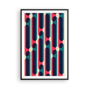 Affisch i svart ram - In och framåt - 61x91 cm