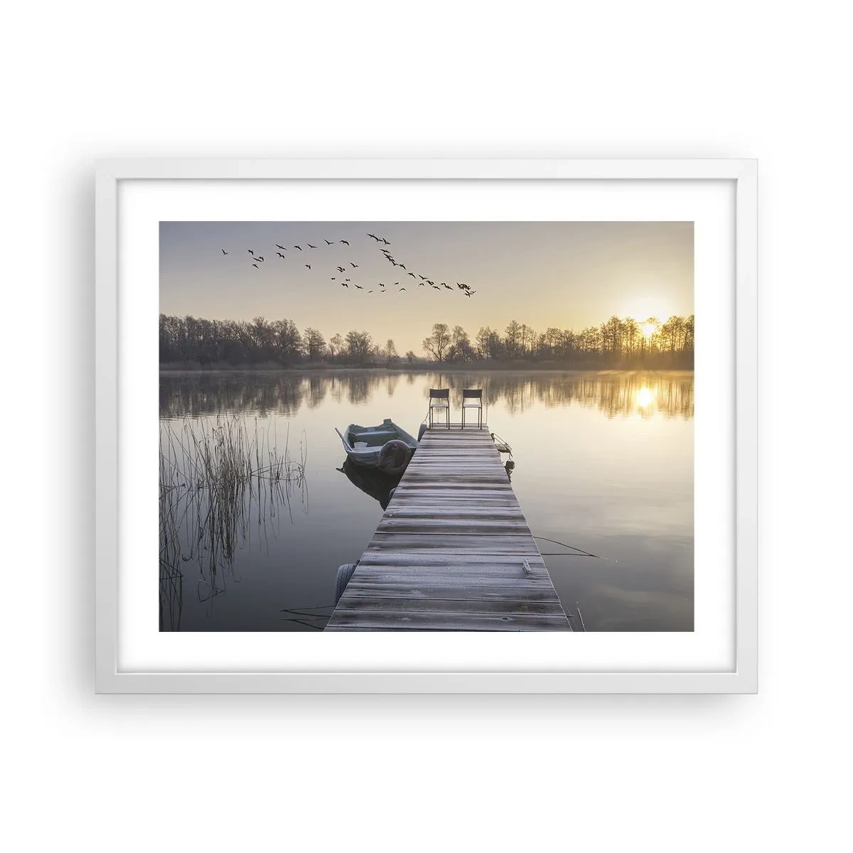 Affisch i vit ram - Kommer tillbaka om en viss tid - 50x40 cm