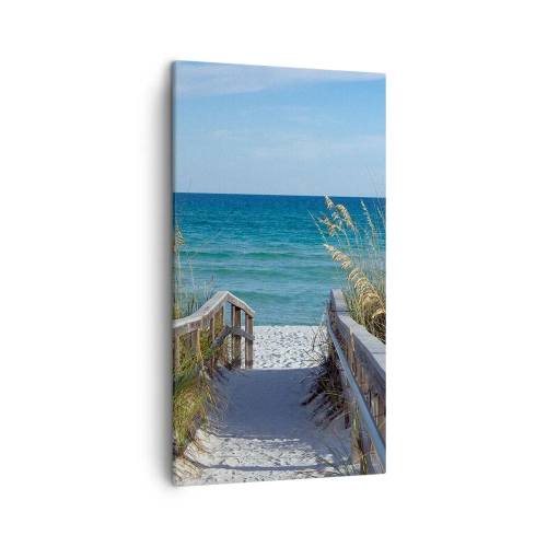 Canvastavla - Bild på duk - I solen, i vinden - 45x80 cm