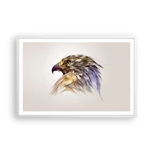 Affisch i vit ram - En kämpes porträtt - 91x61 cm