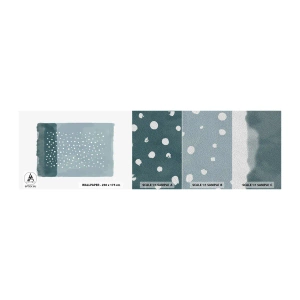 Provbit av fototapet Premium Sand - Uppstådda ur det blåa - Abstraktion, Bit, Minimalism - 100x30 cm