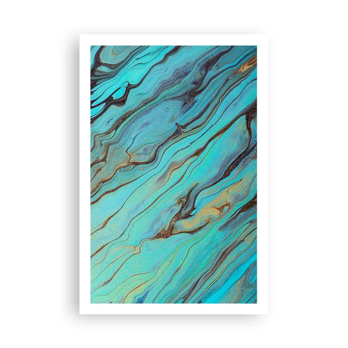 Affisch - Turkost tidvatten - 61x91 cm