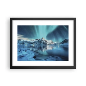 Affisch i svart ram - Ljusets natt - 40x30 cm