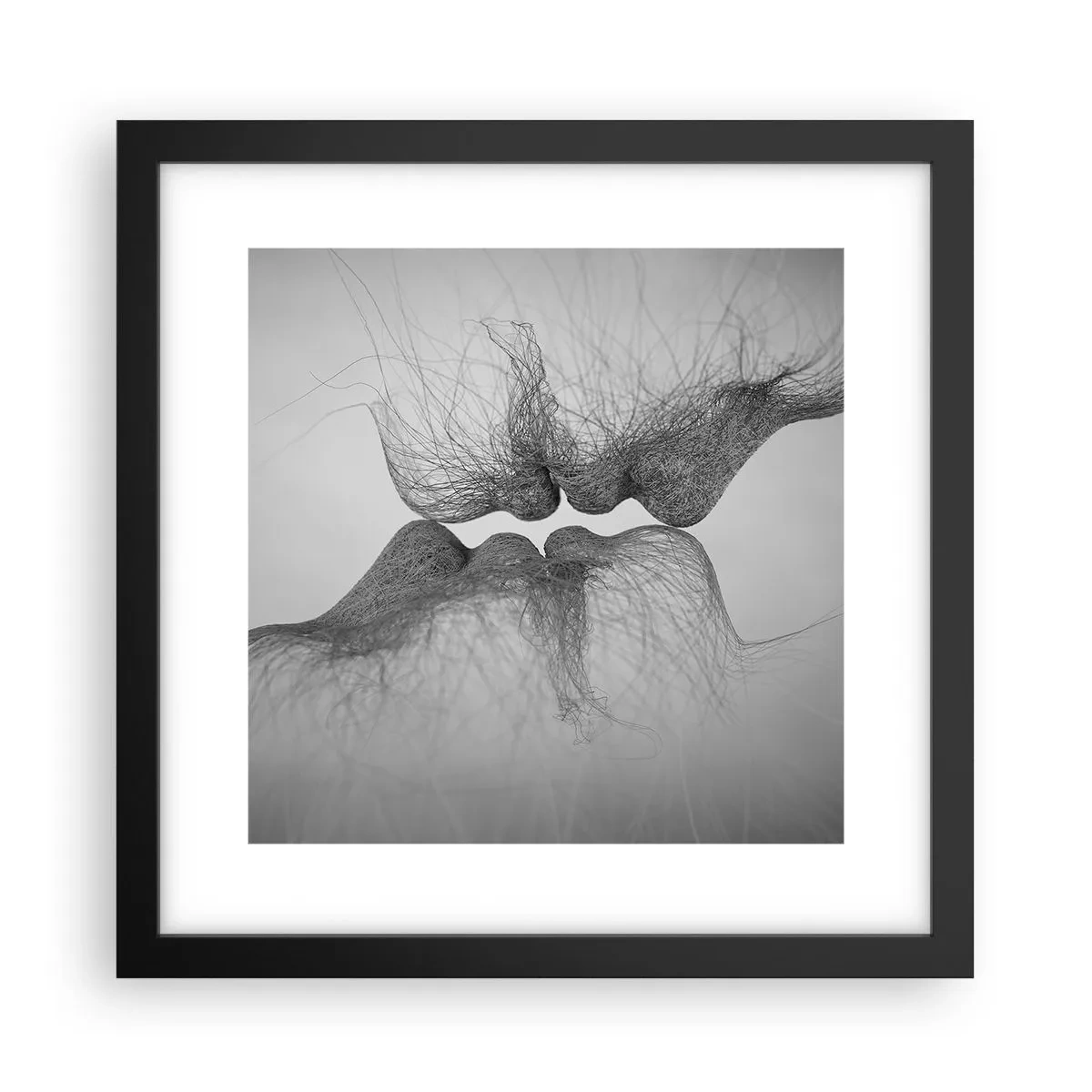Affisch i svart ram - Vindens kyss - 30x30 cm