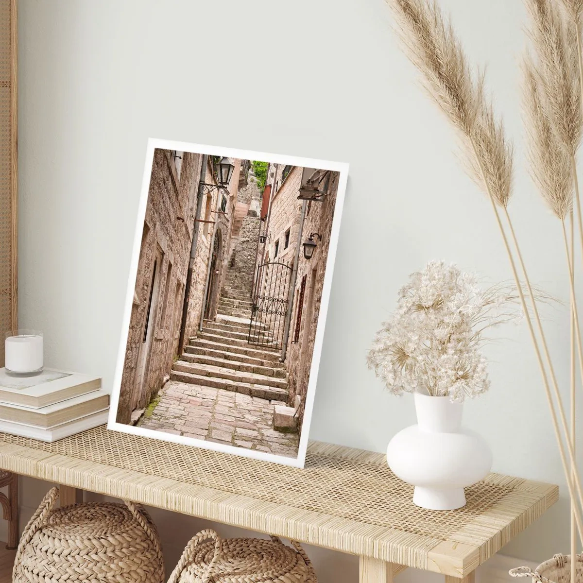 Affisch - Magisk gammal gränd - 61x91 cm