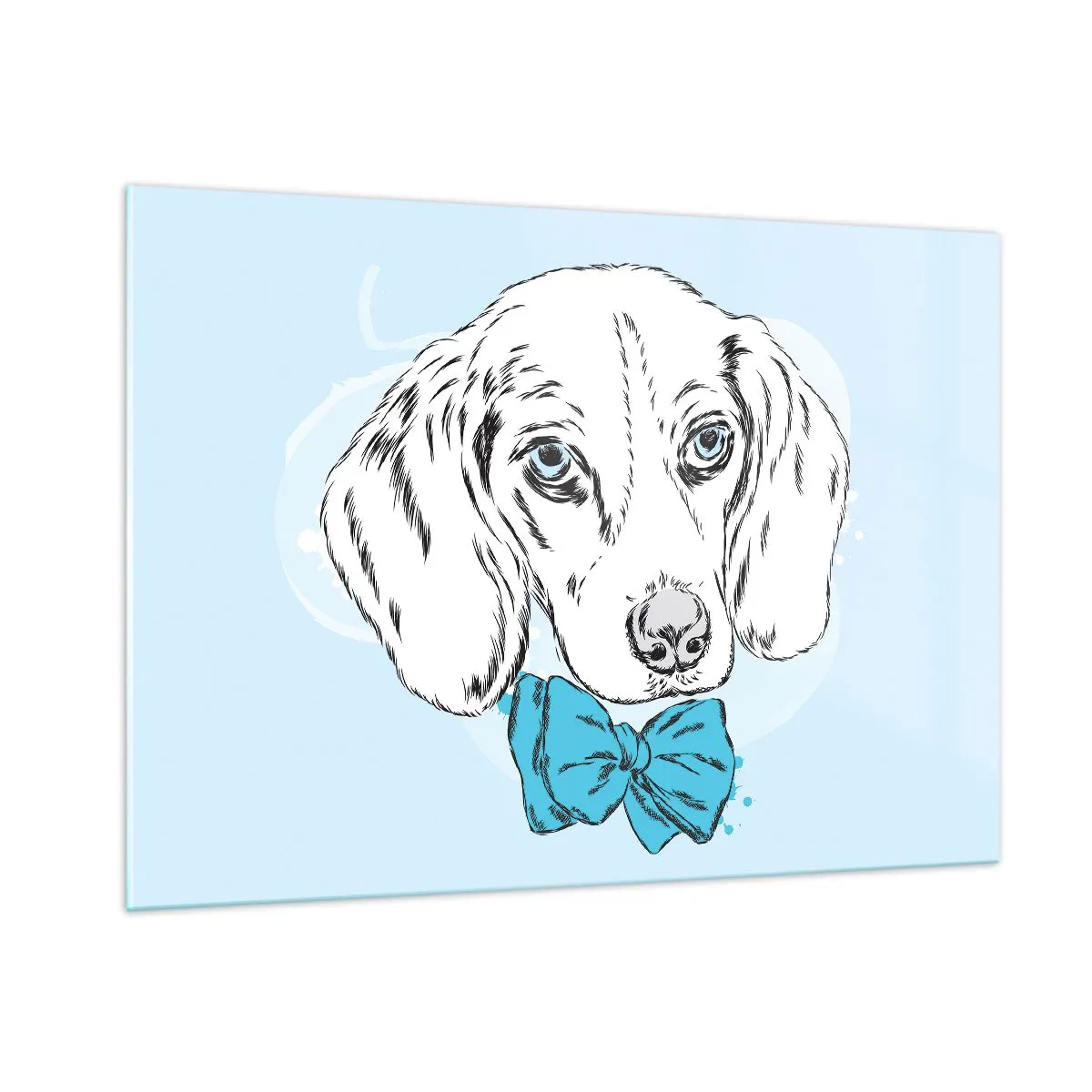 Glastavla - Bild på glas - Hundelegans - 100x70 cm