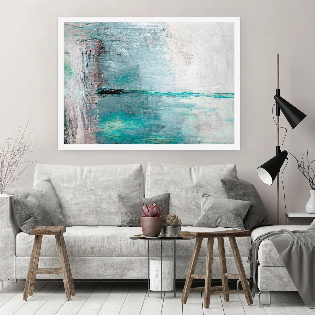Affisch - Horisontellt i blått - 50x40 cm