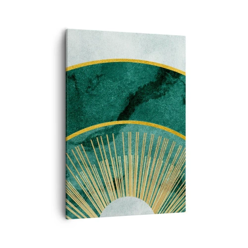 Canvastavla - Bild på duk - Ett annorlunda solsystem - 50x70 cm