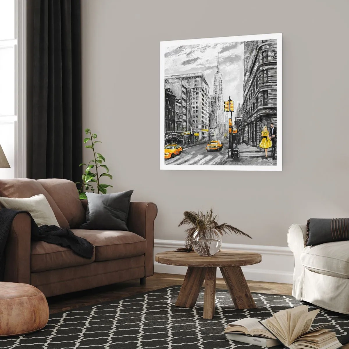 Affisch - New York berättelse - 30x30 cm