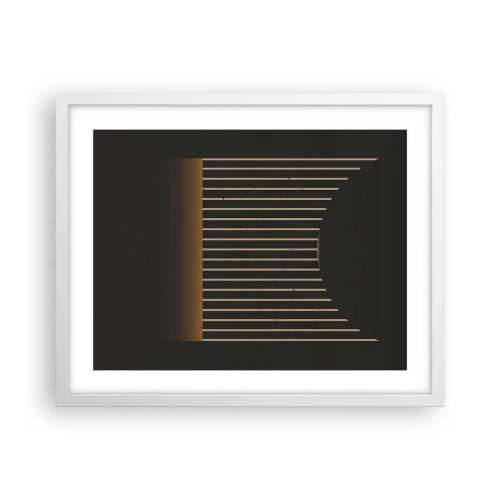 Affisch i vit ram - Utforska mörkret - 50x40 cm