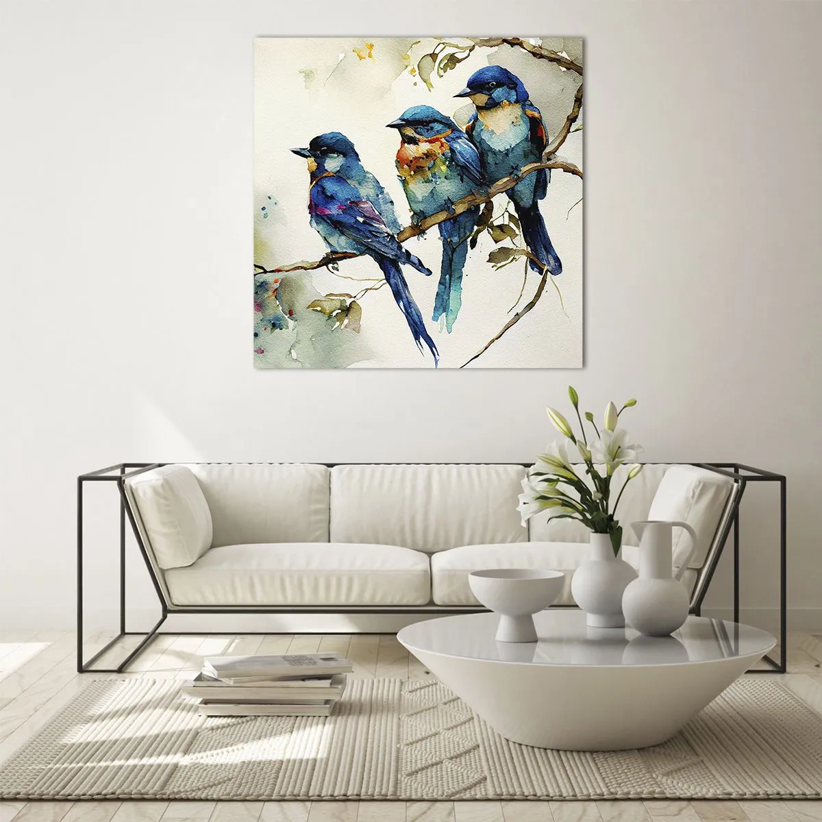 Glastavla - Bild på glas - Sur? - 70x70 cm