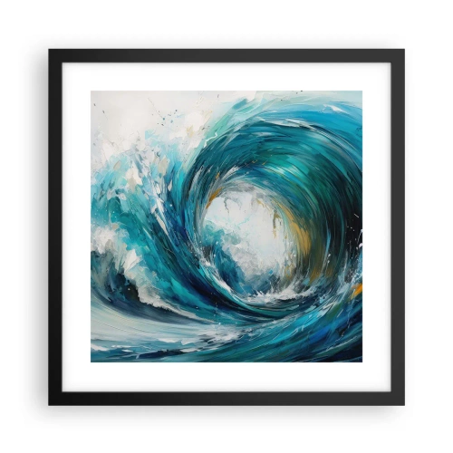 Affisch i svart ram - Havsportal - 40x40 cm