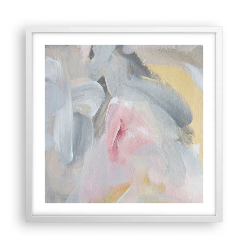 Affisch i vit ram - I en pastellfärgad värld - 50x50 cm