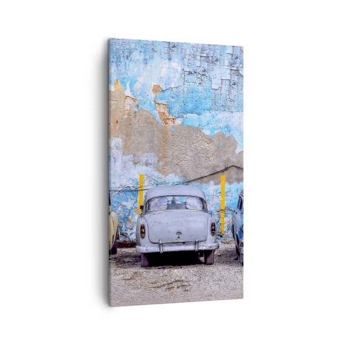 Canvastavla - Bild på duk - Veteranmöte - 45x80 cm