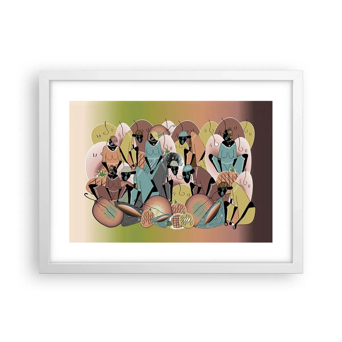 Affisch i vit ram - Högtiden kommer - 40x30 cm