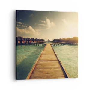 Canvastavla - Bild på duk - Varm inbjudan - 30x30 cm