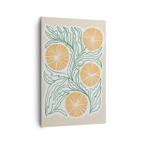 Canvastavla - Bild på duk - Etniskt med en touch av abstraktion - 80x120 cm