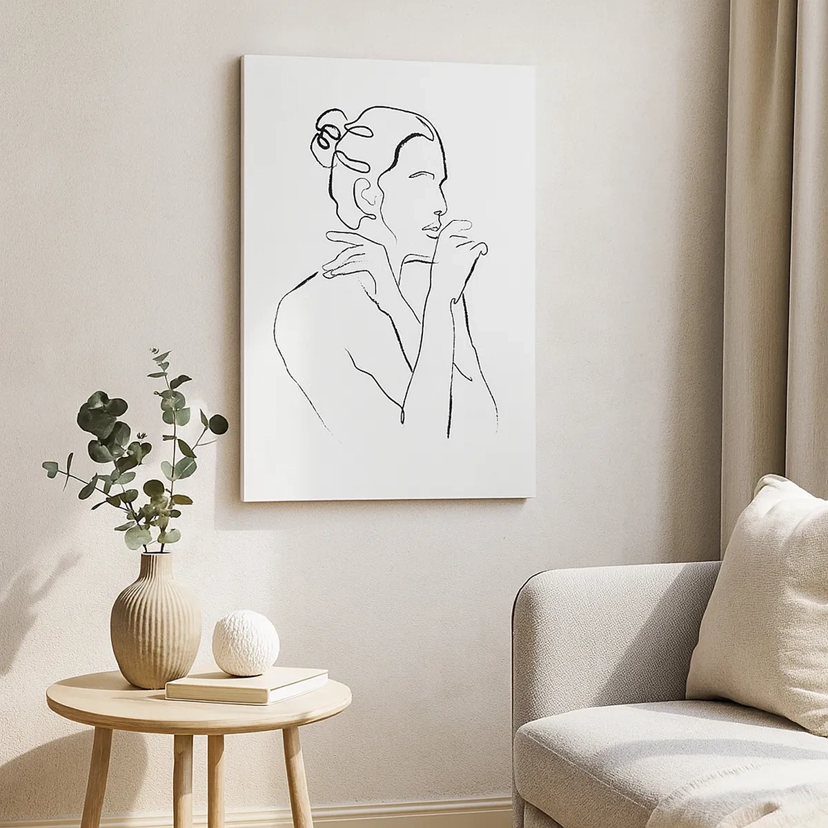 Canvastavla - Bild på duk - Akten: ett sensuellt mysterium - 50x70 cm