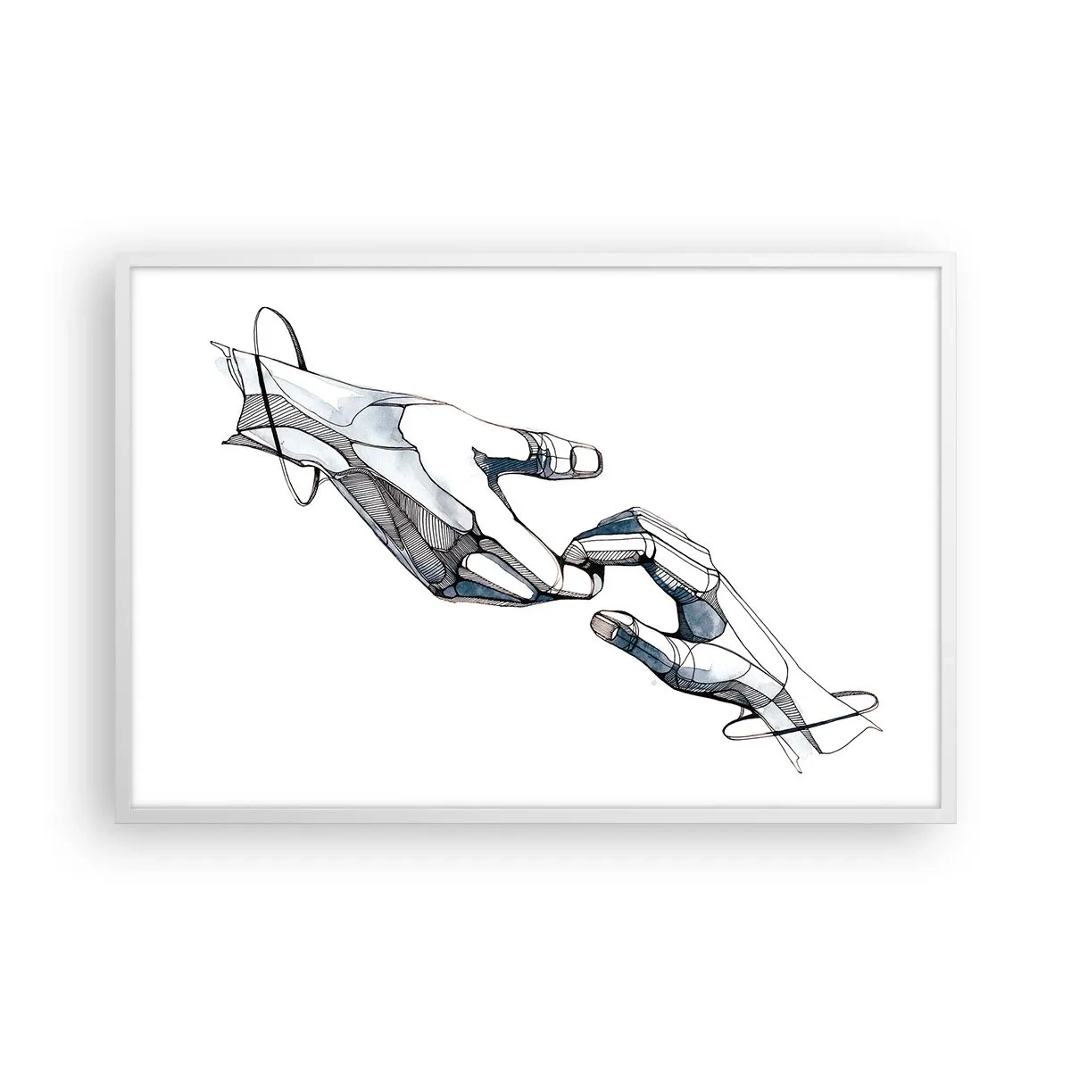 Affisch i vit ram - God gest - 91x61 cm