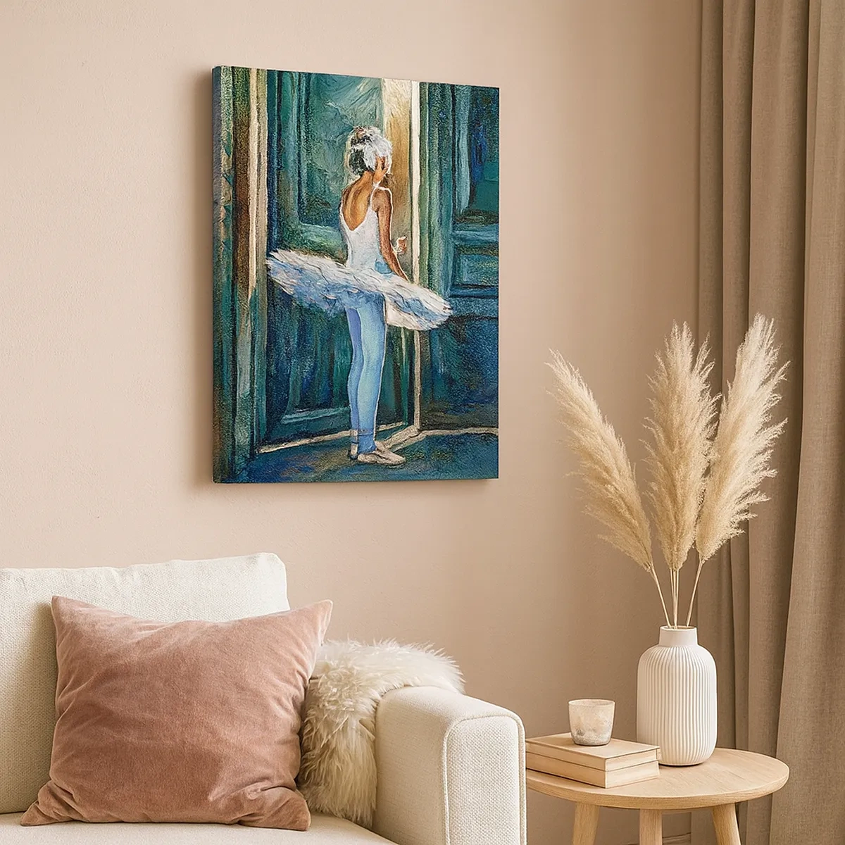 Canvastavla - Bild på duk - Före showen - 50x70 cm