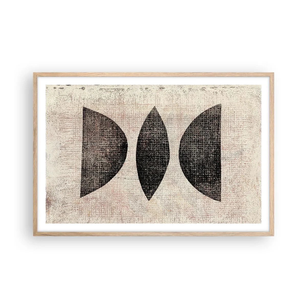 Affisch i ram av ljusek - Etnisk abstraktion - 91x61 cm