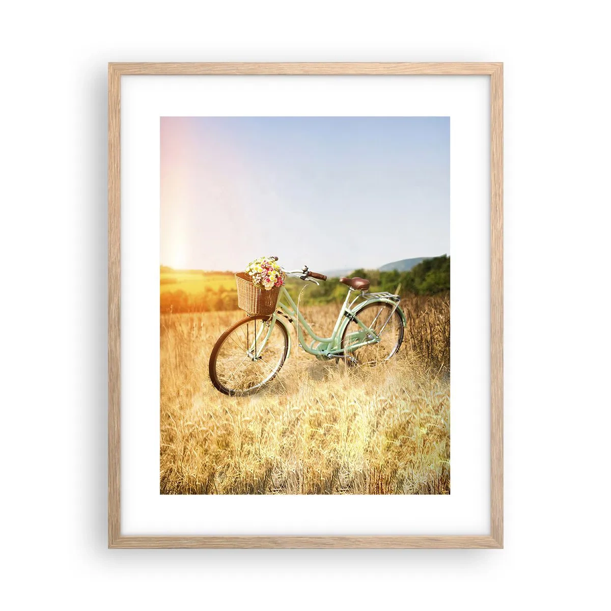 Affisch i ram av ljusek - Jag stannar här en stund - 40x50 cm