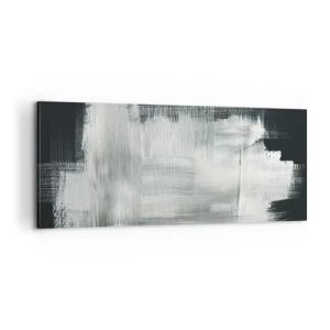 Canvastavla - Bild på duk - Vävd av det vertikala och horisontella - 100x40 cm