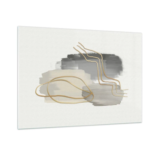 Glastavla - Bild på glas - Varaktighet och rörelse - 100x70 cm