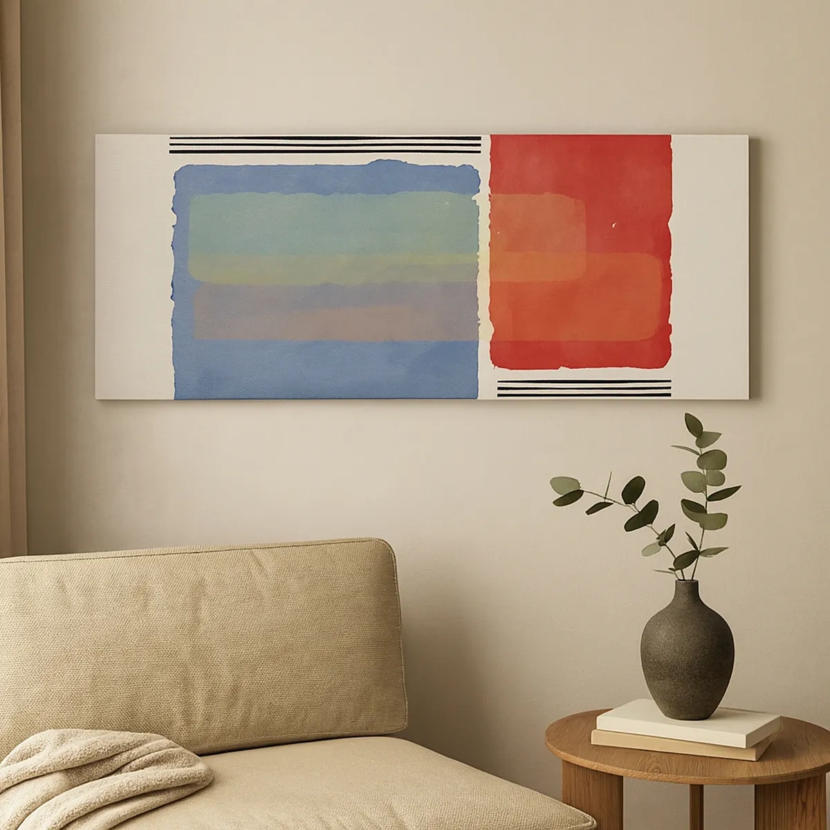 Canvastavla - Bild på duk - Geometrins anda - 30x30 cm