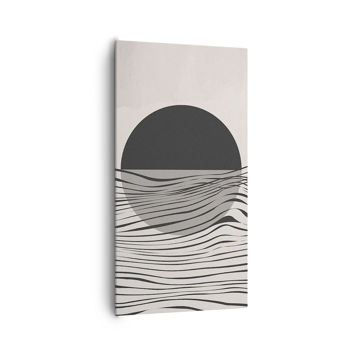 Canvastavla - Bild på duk - Halvdan komposition - 65x120 cm