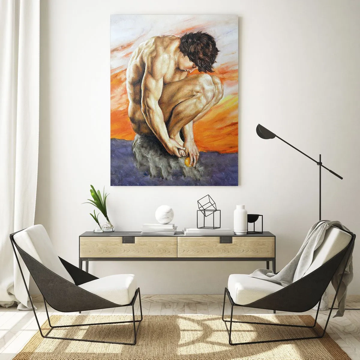 Glastavla - Bild på glas - Försänkt i sig själv - 80x120 cm