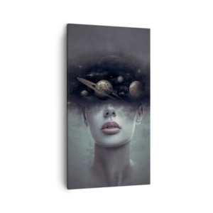 Canvastavla - Bild på duk - Och planeterna blir galna... - 45x80 cm