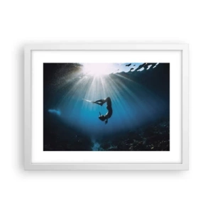 Affisch i vit ram - Undervattendans - 40x30 cm