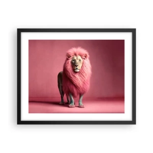 Affisch i svart ram - Och du är inte längre rädd - 50x40 cm