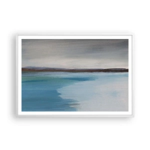 Affisch i vit ram - Horisontellt landskap - 100x70 cm