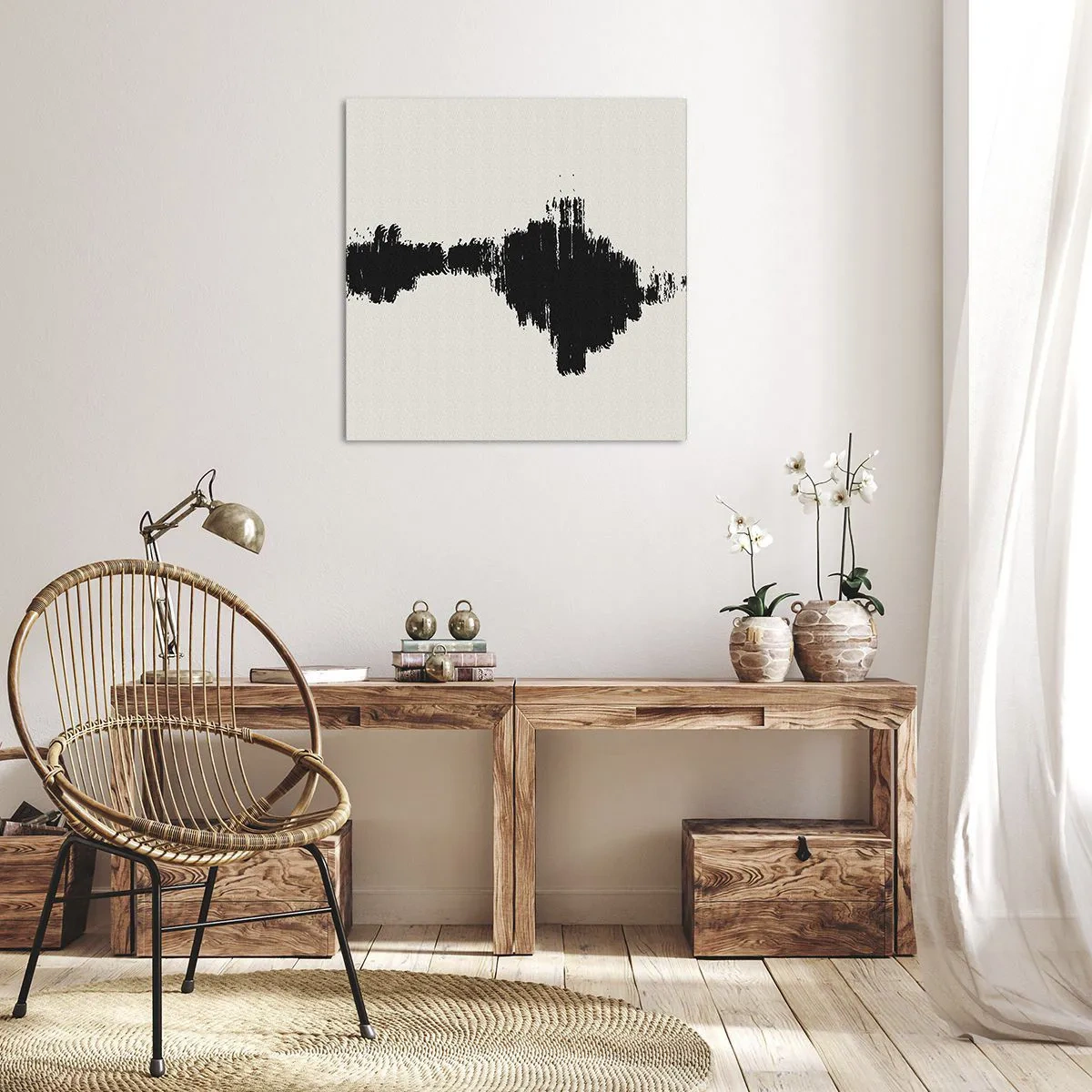 Canvastavla - Bild på duk - Fantasins vibrationer - 40x40 cm