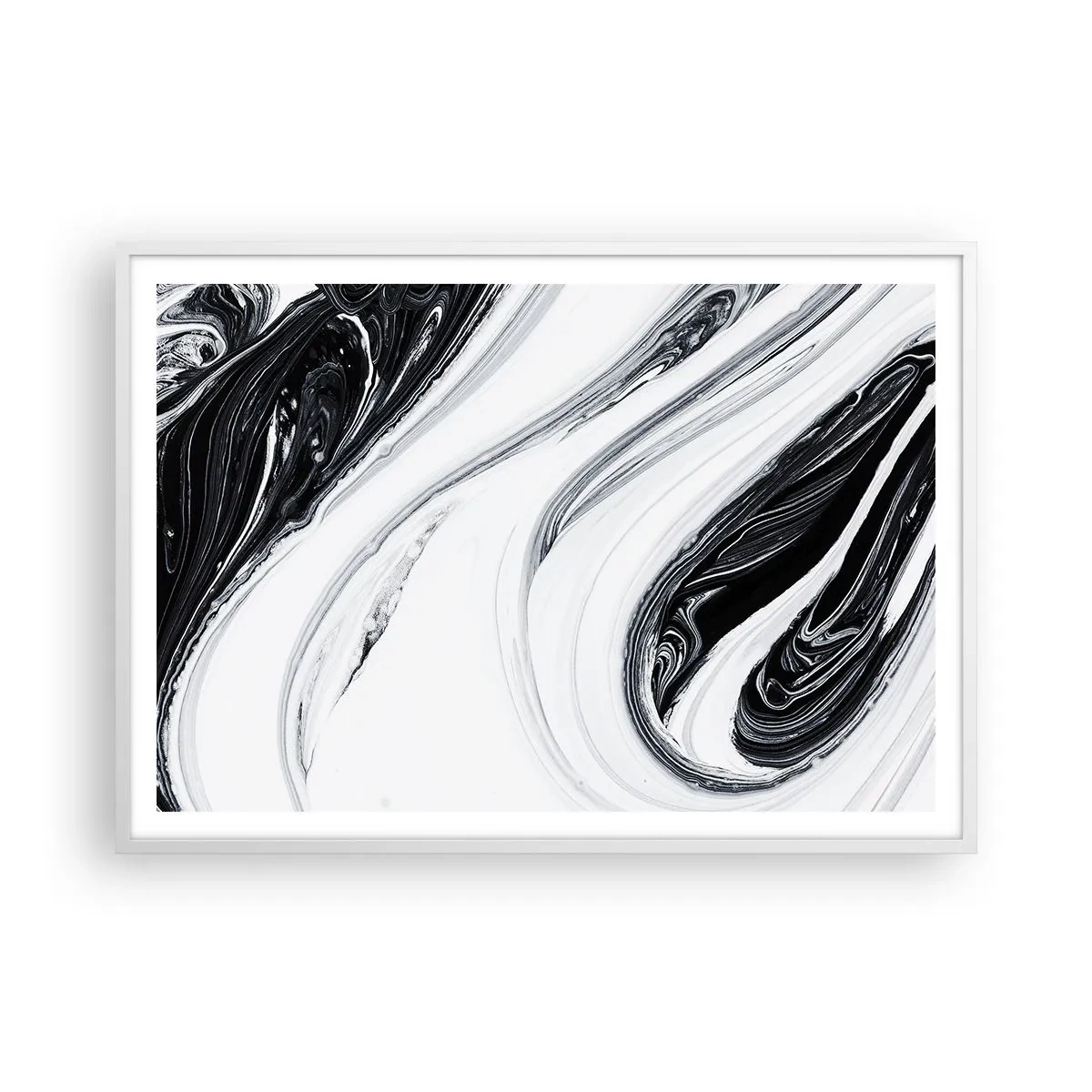 Affisch i vit ram - Motsatskombination - 100x70 cm