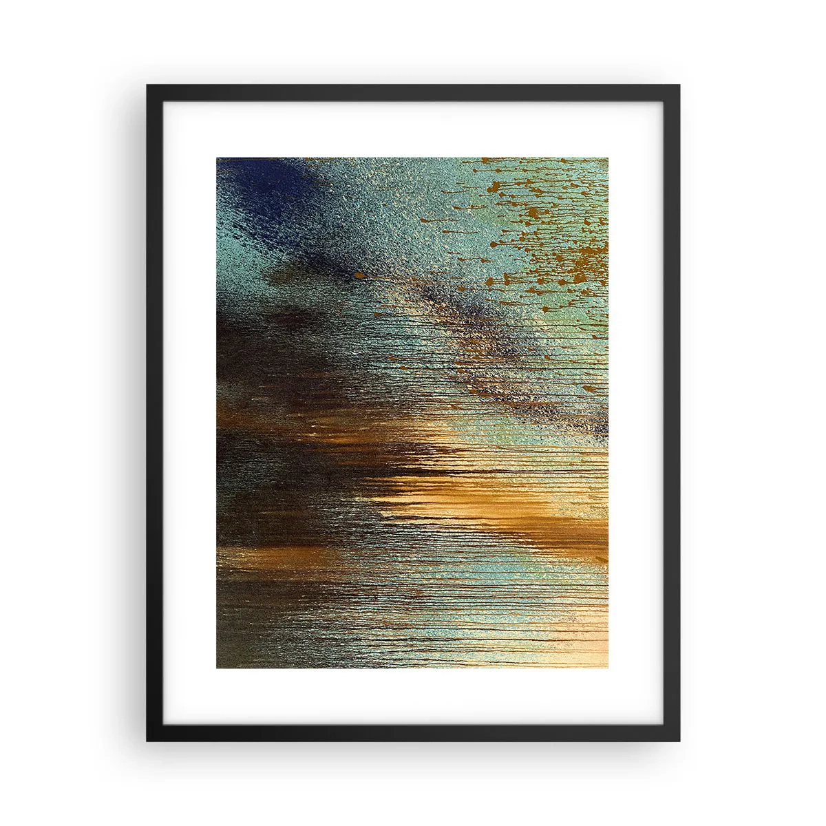 Affisch i svart ram - En oavsiktlig färgglad komposition - 40x50 cm