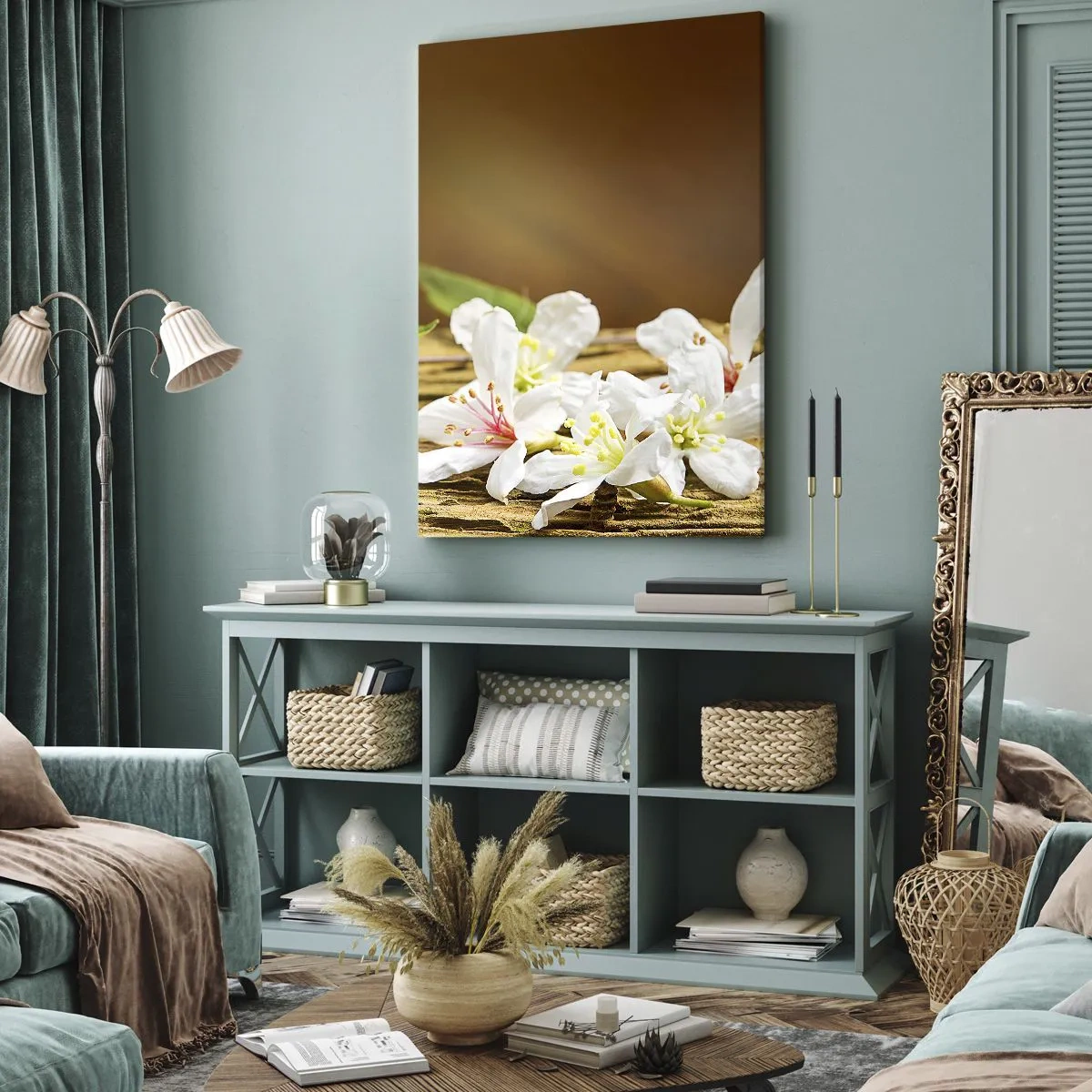 Canvastavla - Bild på duk - Oskyldigt löfte - 45x80 cm