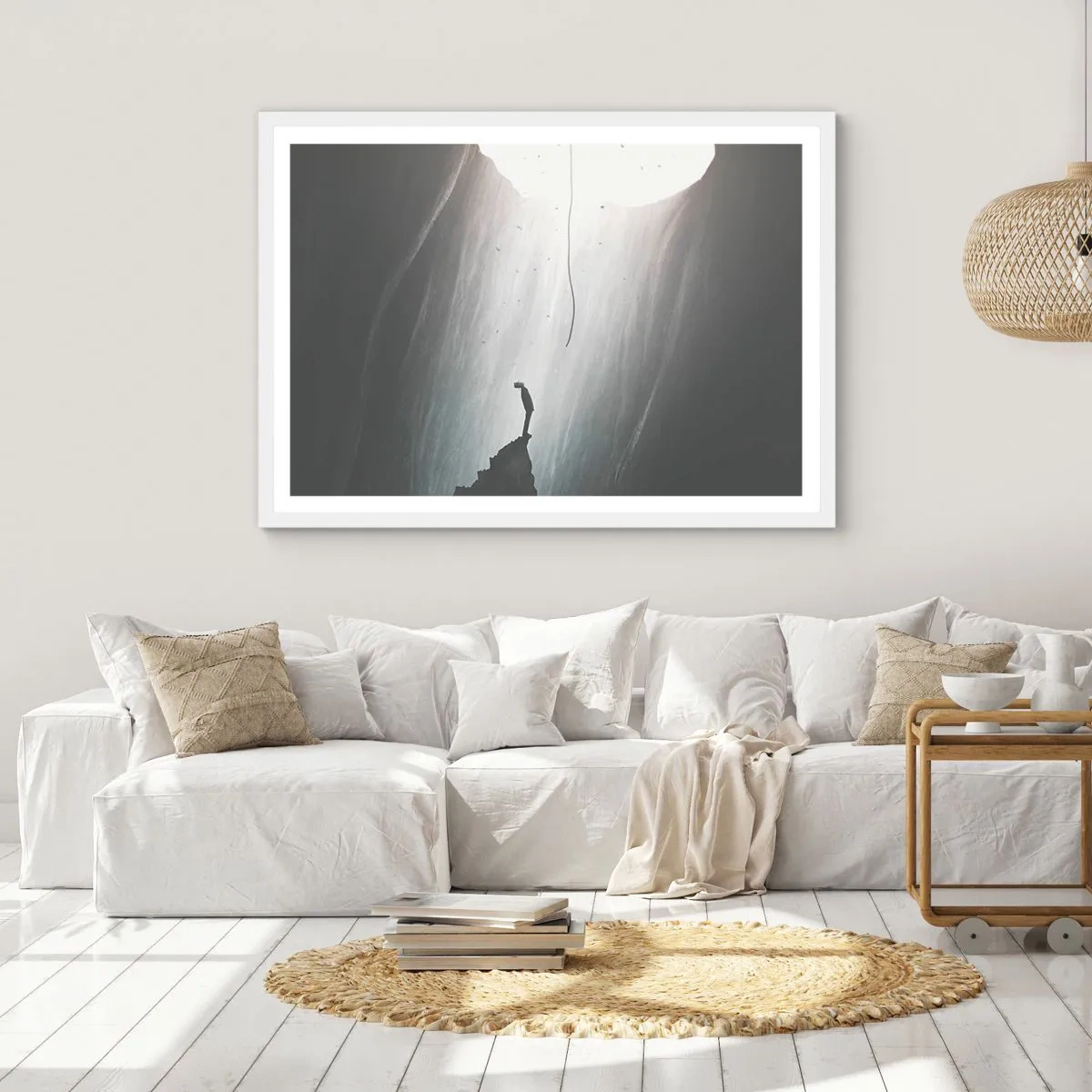 Affisch i vit ram - Det finns alltid en väg ut - 100x70 cm