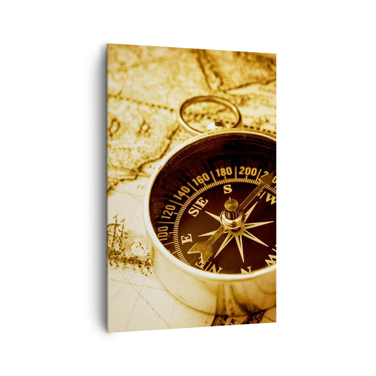 Canvastavla - Bild på duk - Västerut eller österut? - 80x120 cm