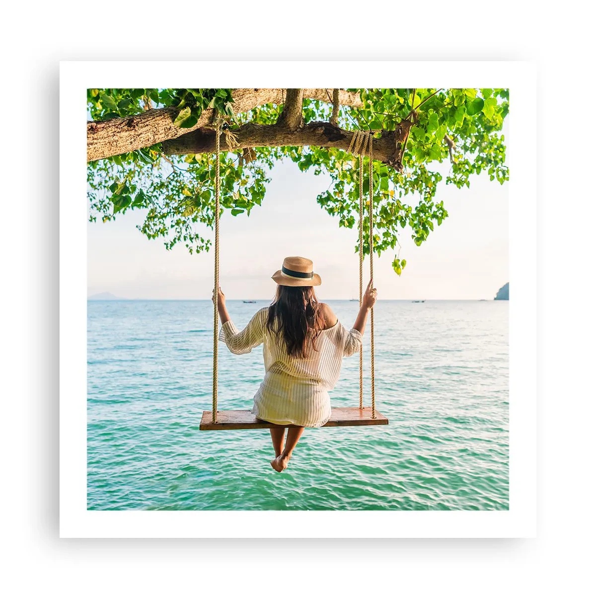 Affisch - Livet är vackert - 60x60 cm