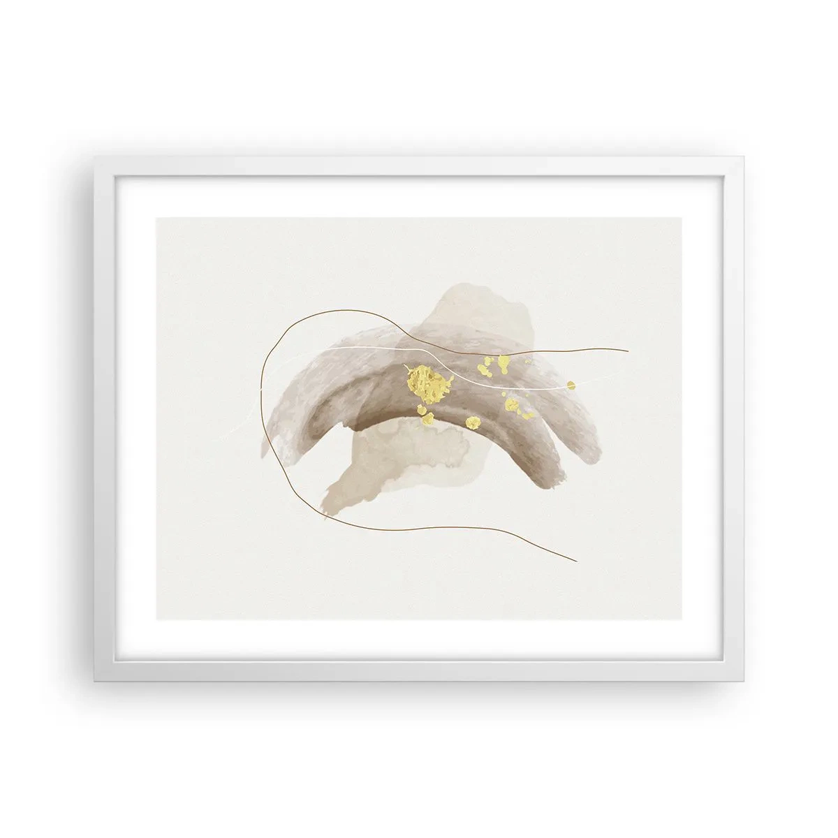 Affisch i vit ram - Träffat i rummet - 50x40 cm