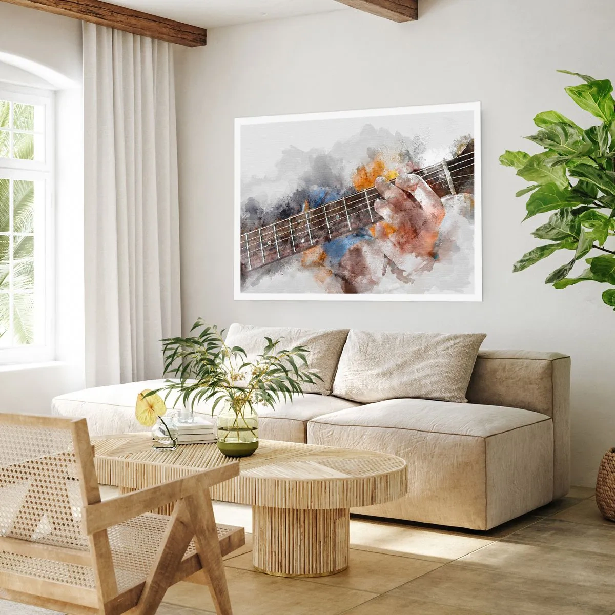 Affisch - Poesi mellan strängarna - 100x70 cm