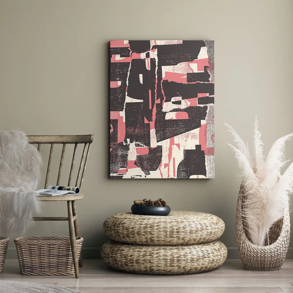 Canvastavla - Bild på duk - Allt liv och rörelse - 45x80 cm