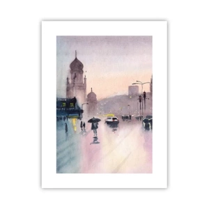 Affisch - I regnig dimma - 30x40 cm