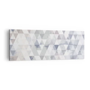 Canvastavla - Bild på duk - Trianglar - 140x50 cm