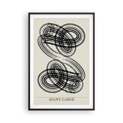 Affisch i svart ram - Det kom ut spontant - 61x91 cm