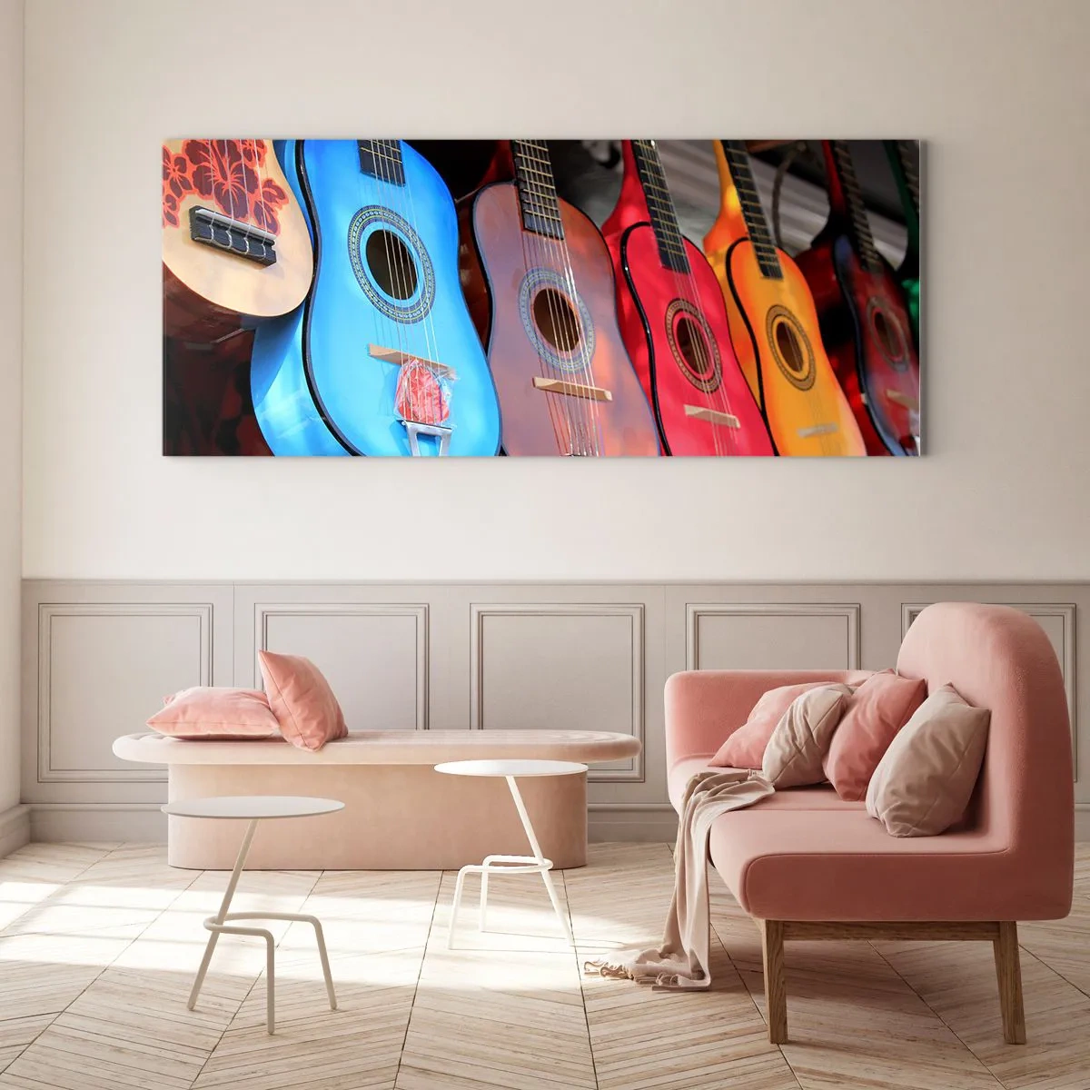 Glastavla - Bild på glas - Latino klimat - 160x50 cm
